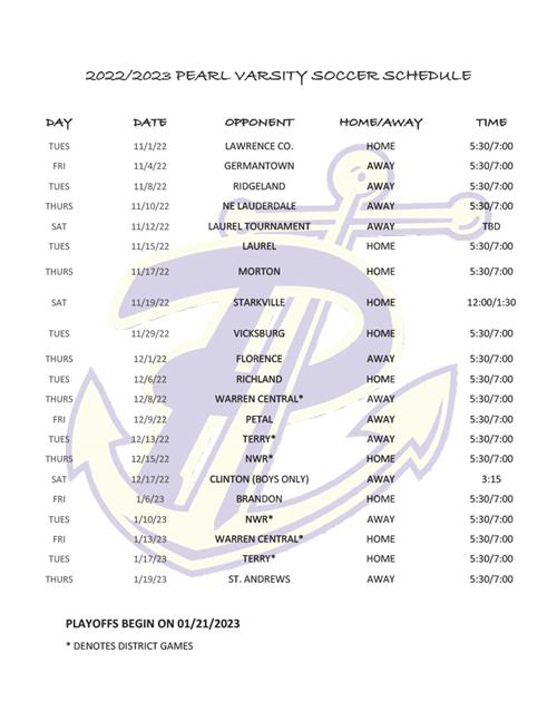 Schedule